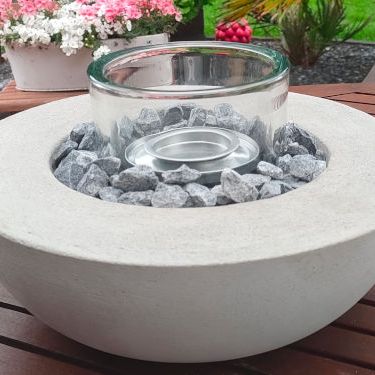 Feuerschale aus Beton für den Garten